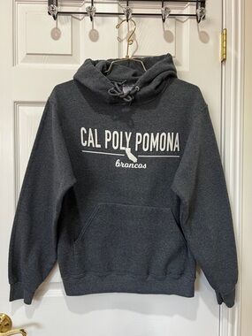 Cal Poly Pomona Broncos Sweatshirt Hooded Gray Size Small